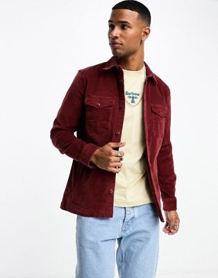 Barbour cord overshirt in brown - ASOS Price Checker