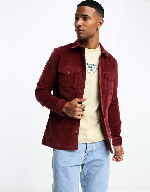 Barbour cord overshirt in brown | ASOS