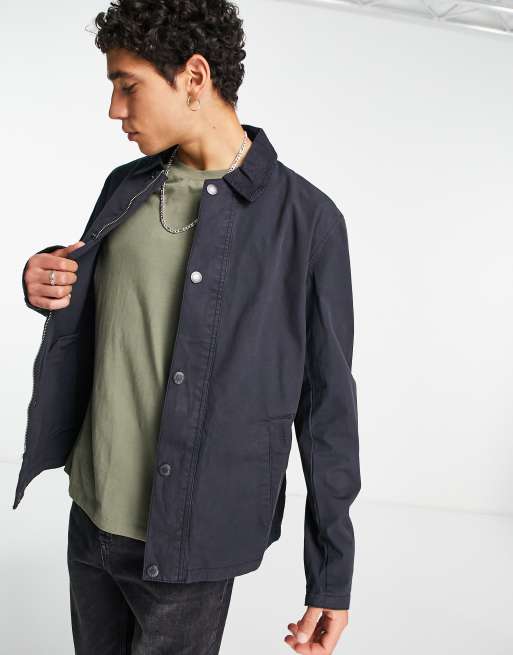 Barbour Cordon jacket in navy ASOS