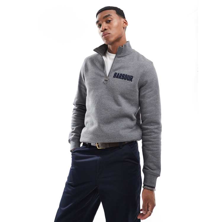 Barbour cetus half zip sweatshirt outlet