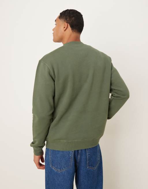 Barbour Cragwell relaxed crew neck sweat in thyme, 3 of 5