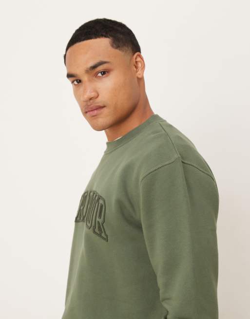 Barbour Cragwell relaxed crew neck sweat in thyme, 4 of 5