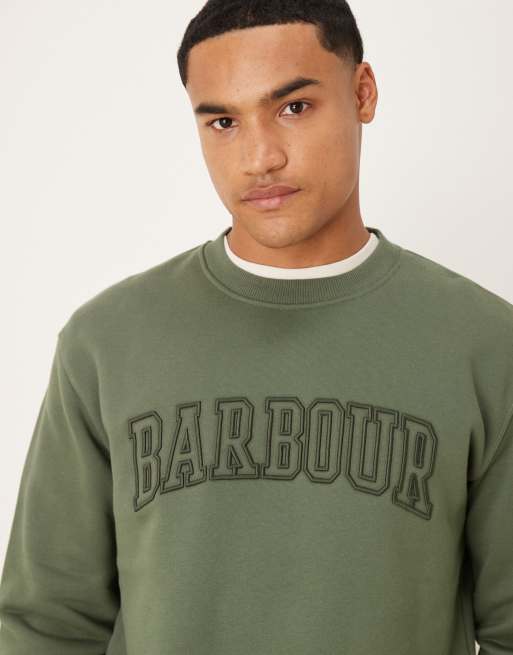 Barbour Cragwell relaxed crew neck sweat in thyme, 5 of 5
