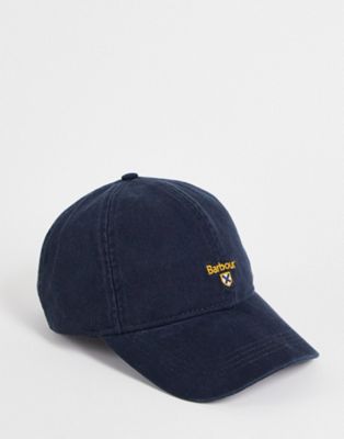 Barbour crest baseball cap in navy