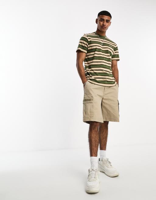 Barbour Crundale t-shirt in green and white stripe | ASOS