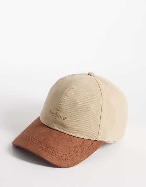 Barbour Cynthia contrast peak cap in beige/brown - view 1