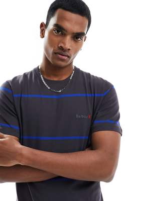 Barbour – Dart – T-Shirt in Anthrazit mit Streifen