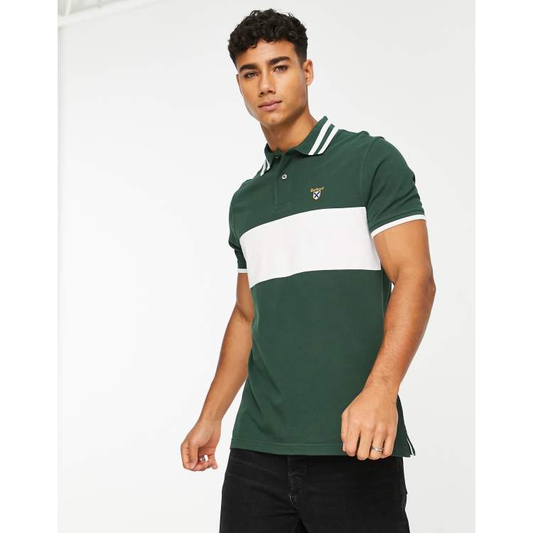 Barbour polo shirt deals green