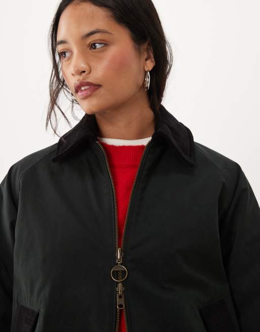 Barbour Dawn reversible tartan check jacket in black/red, 4 of 4
