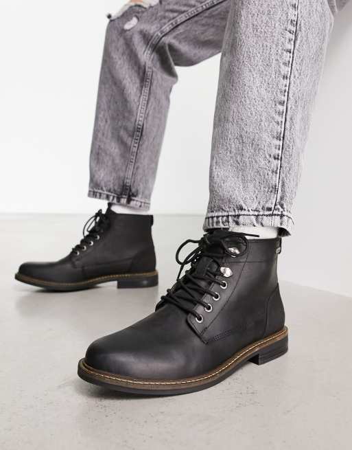 Barbour black sale shoes