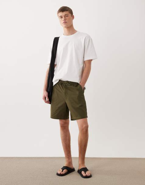 Barbour Declan patch drawstring short in khaki - view 1