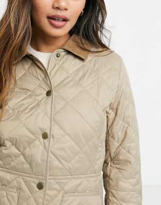 barbour cream quilted jacket