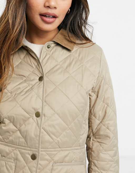 Cream on sale barbour coat