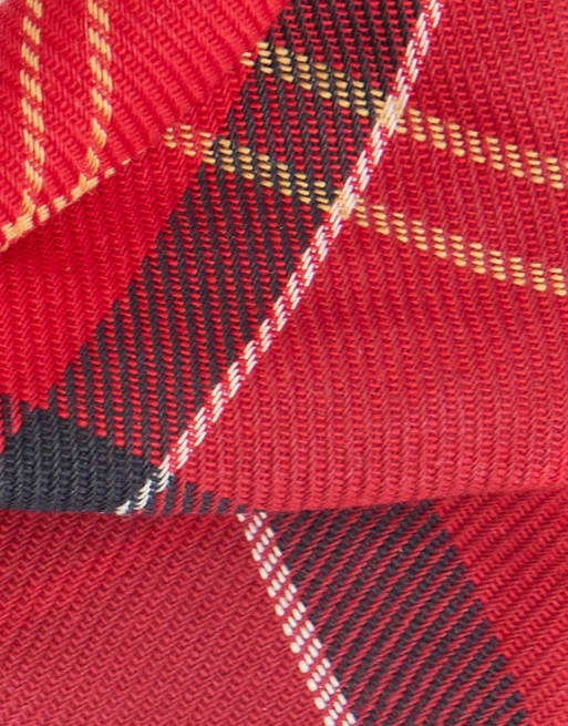 Barbour dog check tartan bow tie in red, 4 of 4