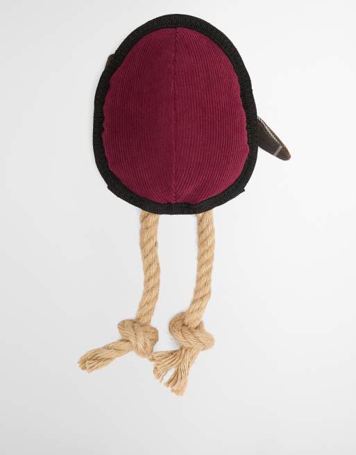 Barbour dog christmas robin toy in brown/red, 2 of 5