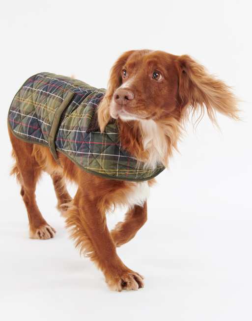 Barbour dog tartan check coat in green, 3 of 5