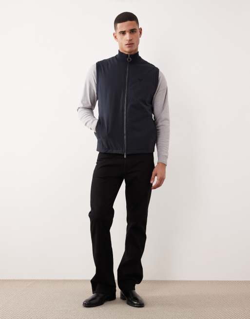 Barbour dryburn knitted gilet in navy, 2 of 5
