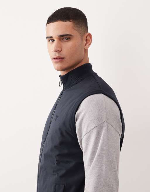 Barbour dryburn knitted gilet in navy, 4 of 5