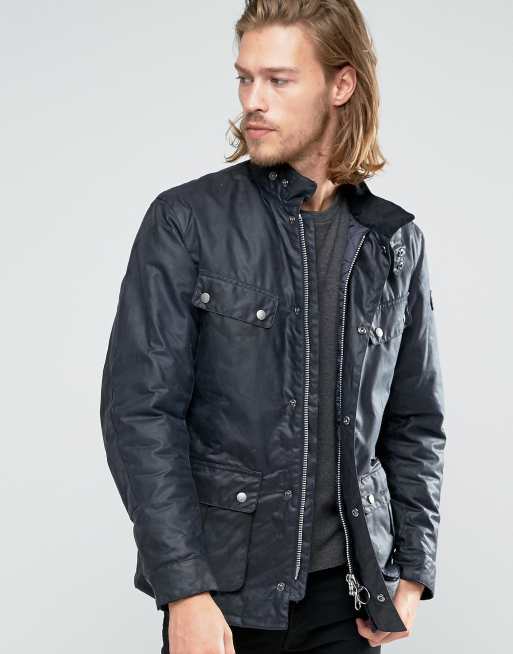 Barbour duke waxed jacket 2024 navy