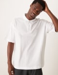 [Barbour] Barbour Dunand oversized polo shirt-White Chest 38 white