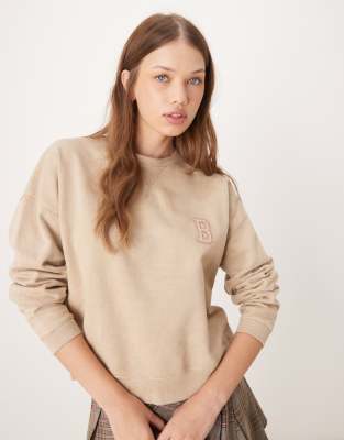 Barbour Elisha sweatshirt in white pepper