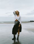 [Barbour] Barbour Elsie midi skirt in black 14 Black