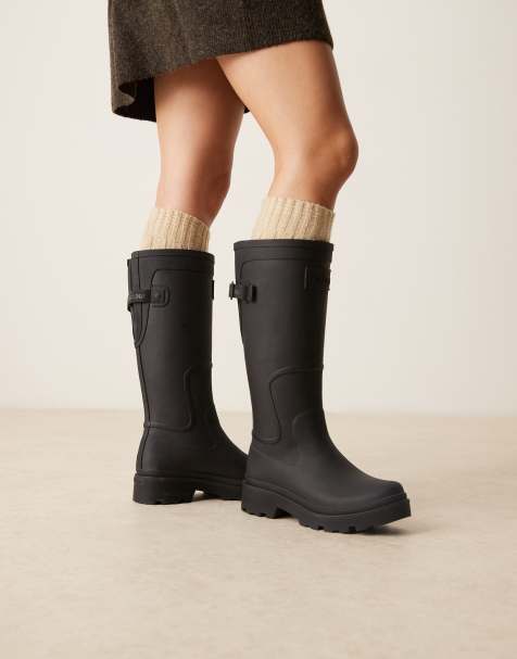Barbour Emilie tall welly in black - view 1