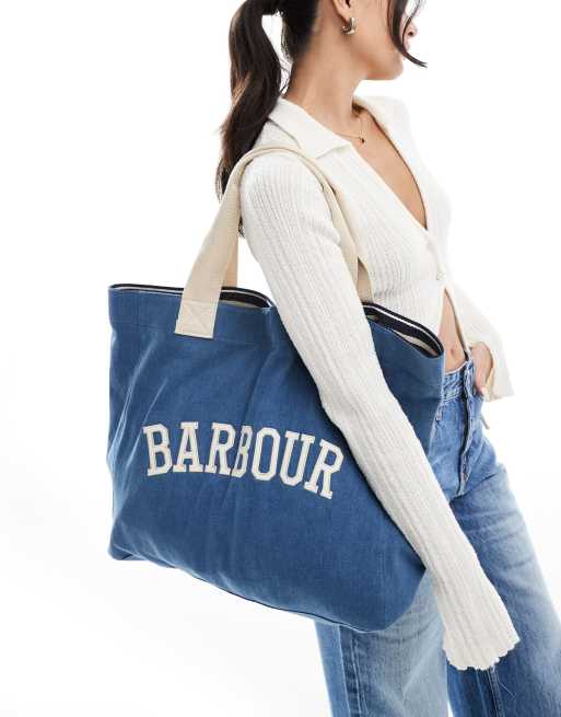 Barbour Emily tote bag in denim