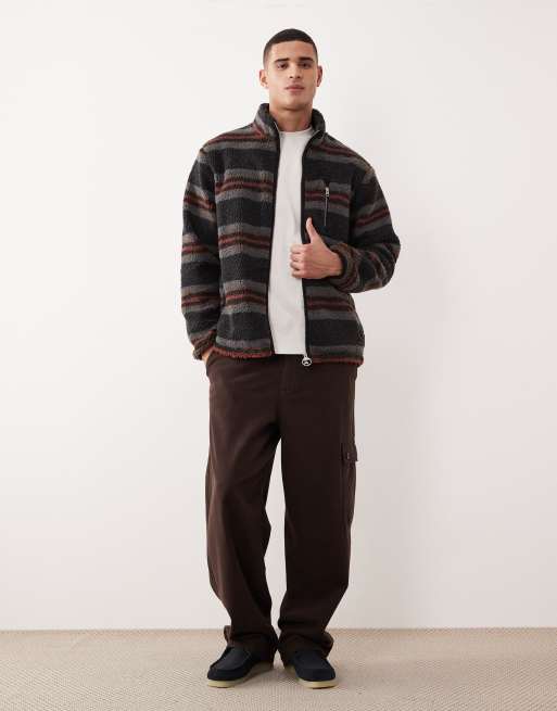 Barbour endmoor relaxed fit fleece in black mix, 2 of 5