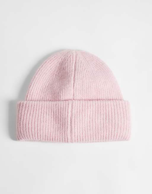 Barbour Enid oversized knit beanie in light pink, 3 of 3