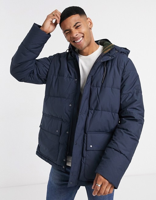 Barbour Entice hooded quilted jacket in navy