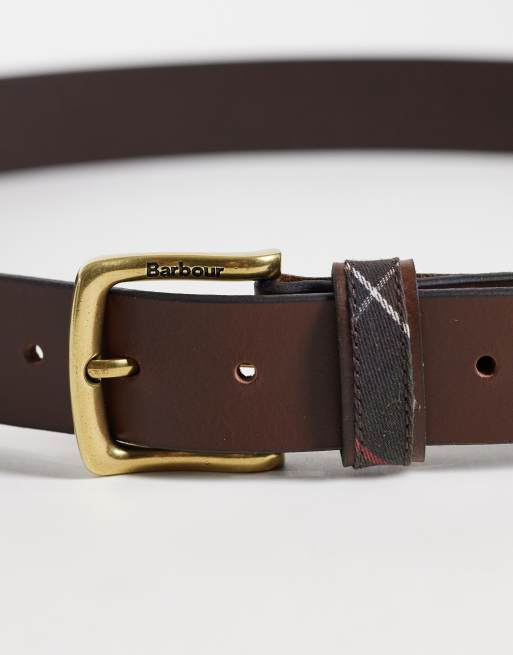 Barbour Esk leather belt in brown, 3 of 3
