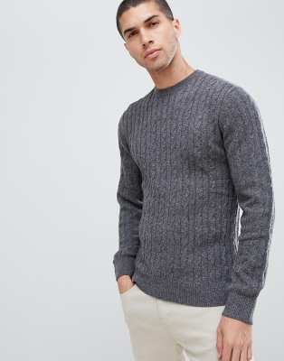 Barbour essential cable crew neck 