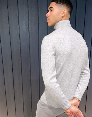 barbour essential lambswool half zip jumper