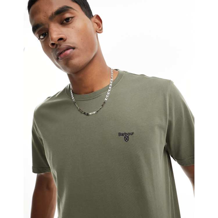 Barbour t best sale shirt mens olive