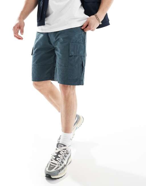 Barbour essential ripstop cargo shorts in dark blue