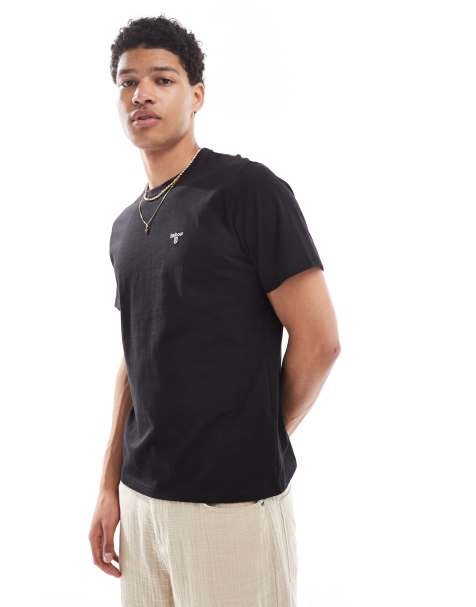 Barbour Essential sports t-shirt in black - BLACK - view 1