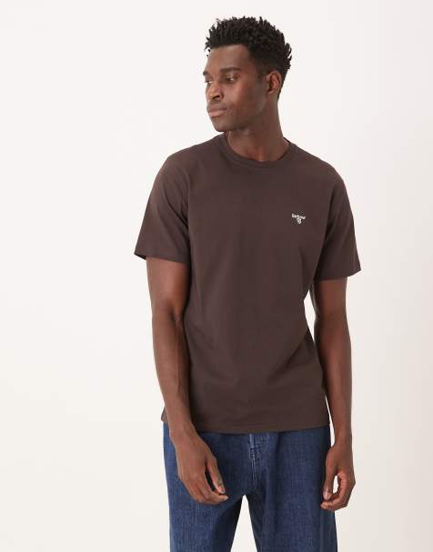 Barbour Essential sports t-shirt in brown - view 1