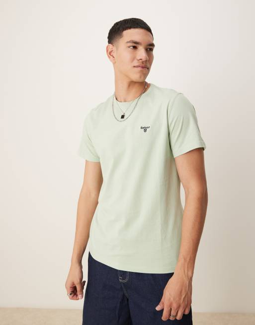 Barbour Essential sports t-shirt in dusty mint - LBLUE