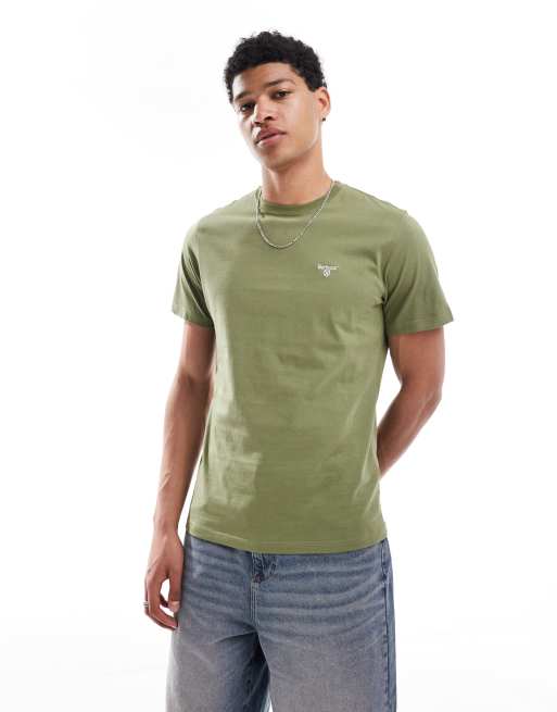 Barbour Essential sports t-shirt in khaki - KHAKI
