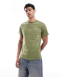 [Barbour] Barbour essential sports t-shirt in khaki-Green Chest 40 Burnt olive