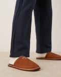 [Barbour] Barbour Everitt mule slippers in camel-Neutral 41 CAMEL