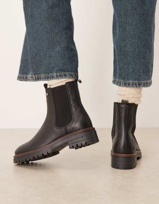 Barbour Evie chelsea boot in black , 3 of 4