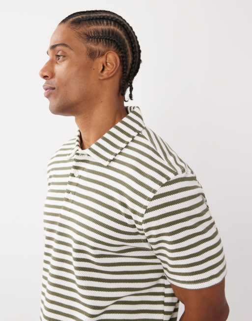 Barbour Farlam short sleeve striped polo shirt in multi stripe print, 4 of 5