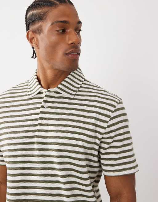 Barbour Farlam short sleeve striped polo shirt in multi stripe print, 5 of 5