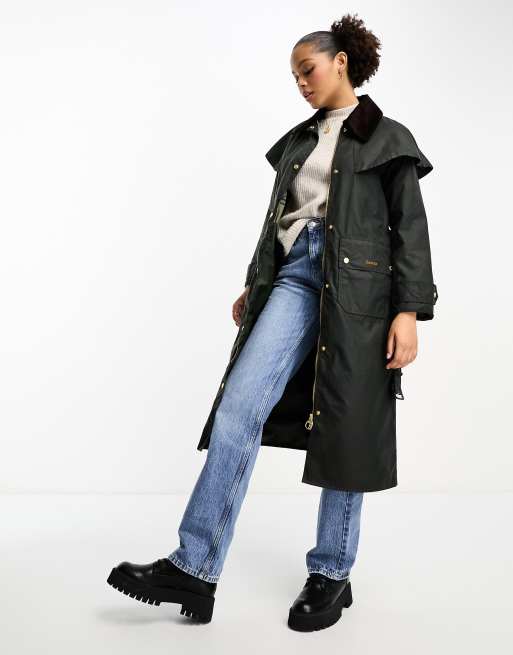 Long wax best sale jacket womens