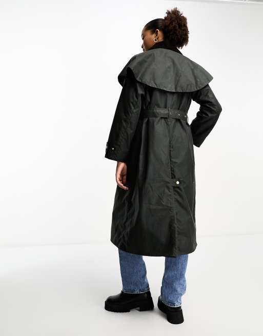 Barbour deals long raincoat