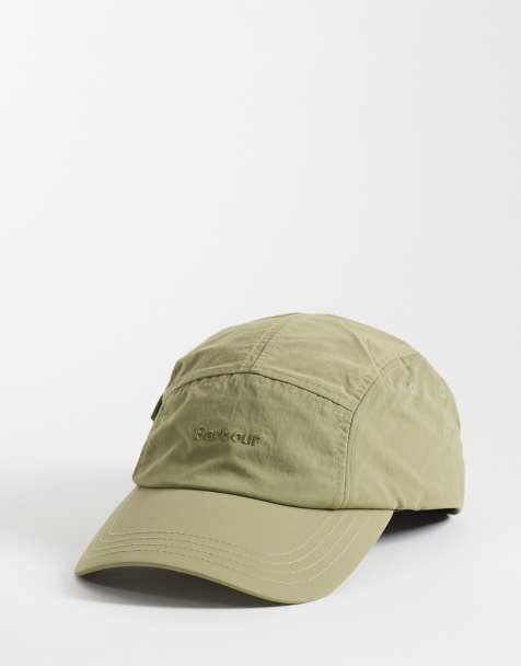 Barbour festival pocket logo cap in olive green - view 1