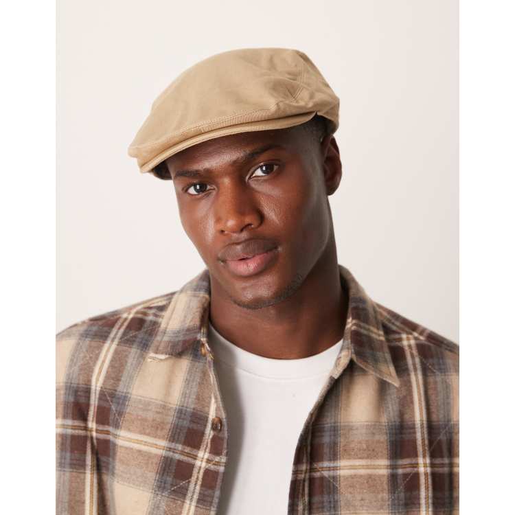 Barbour Finnean flat cap in sandstone ASOS