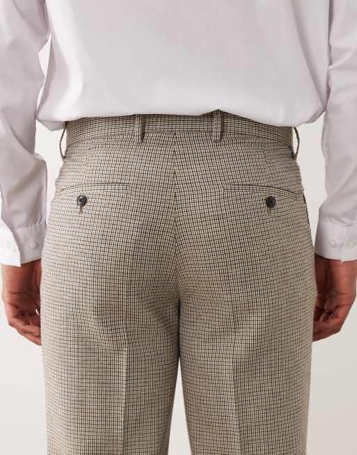 Barbour Forstone co-ord houndstooth trouser in stone, 5 of 5